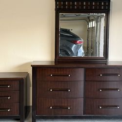 Dresser, Mirror, Nightstand