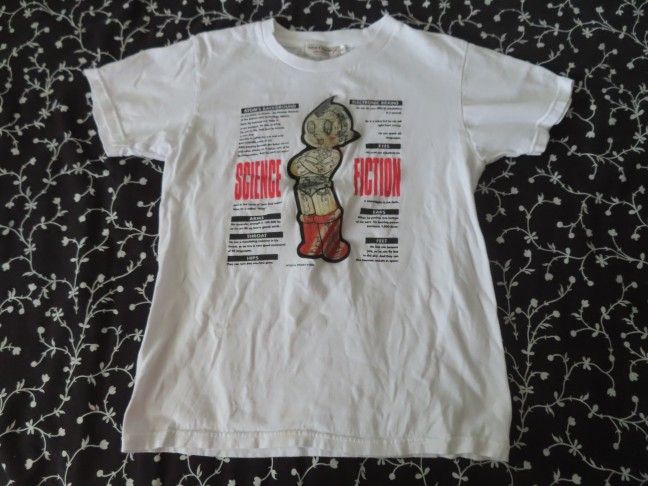 Astro Boy Tezuka Mighty Atom 3D Hologram White T Shirt Size JL Japan