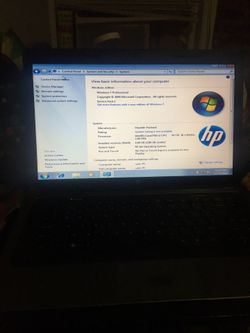 15 inches hp windows 7 320 GB hardrive 4 GB memory ram i3 Processor