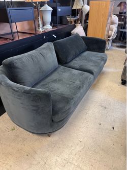 Gray Velvet 3+ Seat Sofa, a modern piece featured on platforms -