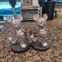 Pair Of Vintage Disney Mickey Mouse Lamps