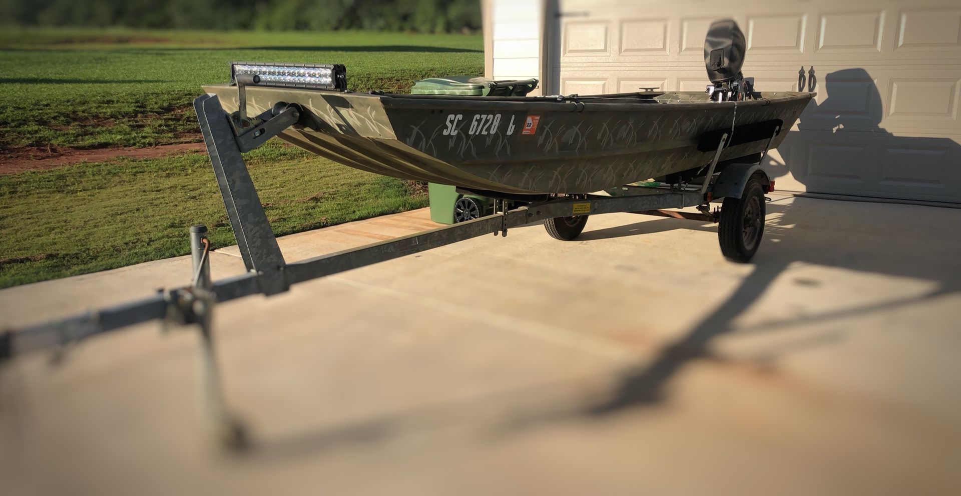 G3 14’ Aluminum Boat with trailer.