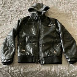 Size 10/12 “leather” Bomber Jacket
