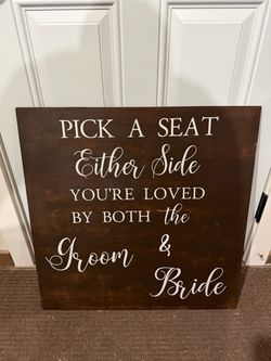Wedding Sign for Ceremony