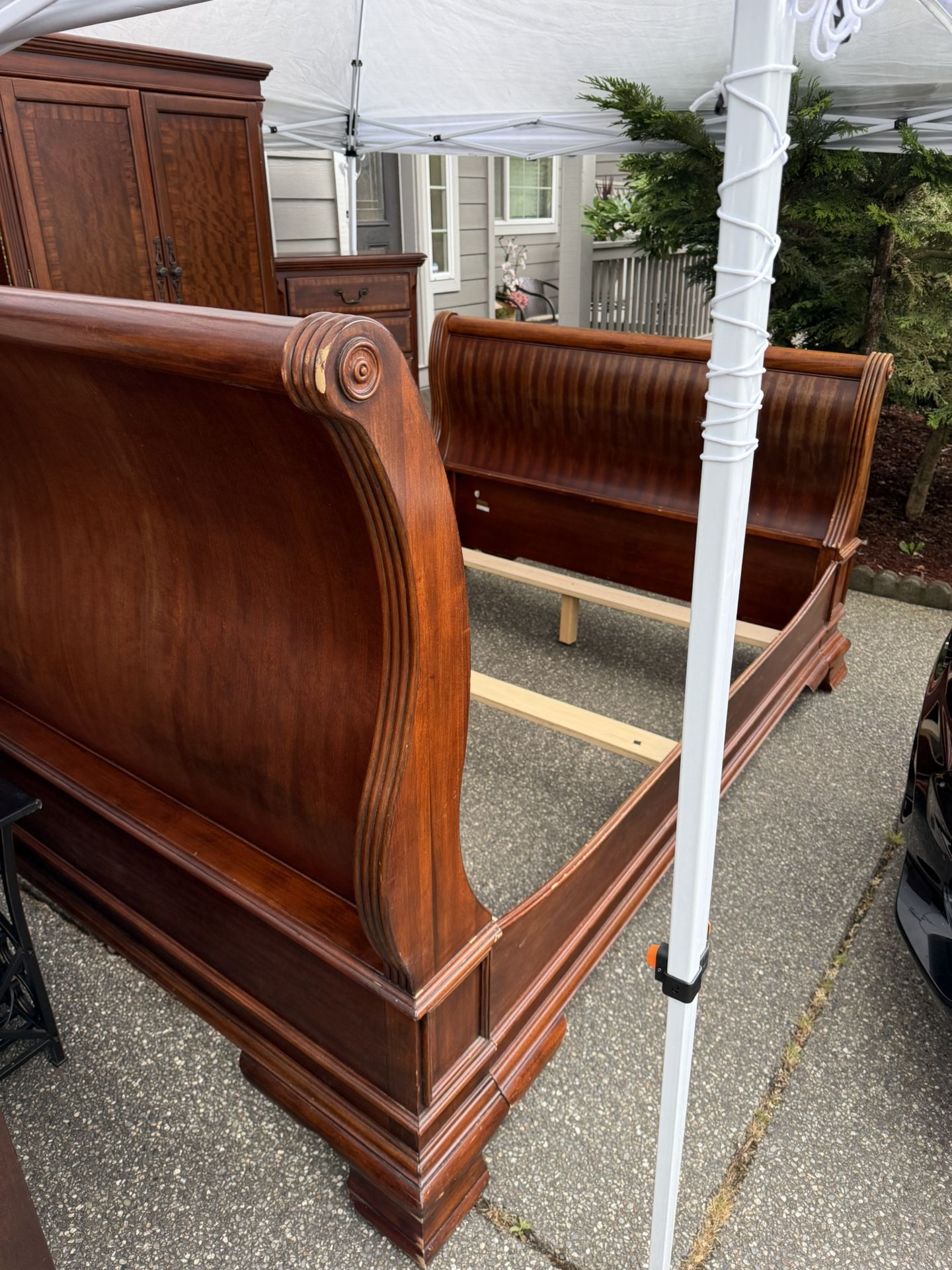 Cherry Solid Wood Bedroom Set Queen