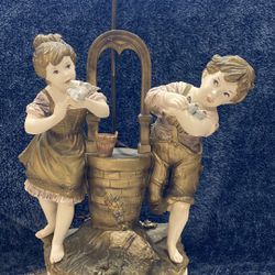 Antique Handmade Italian Figurine Lamp
