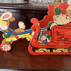 Vintage 1950s Whitman’s Chocolate Santa