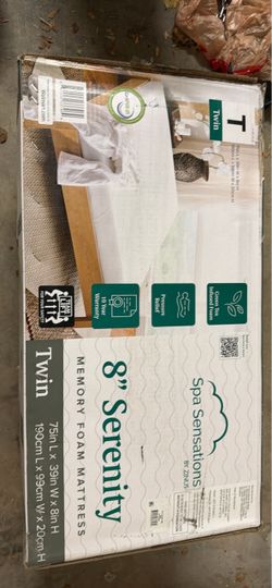 Spa sensation by  twin Zinus 8” Memory foam