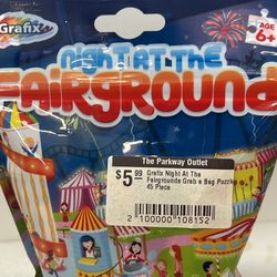 Grafix Night At The  Fairgrounds  grab A  Bag  Puzzle