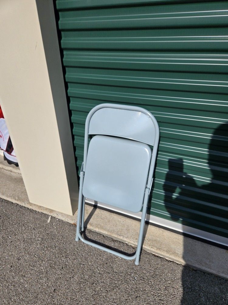 Set Of 4 Metal Folding Chairs. "CHECK OUT MY PAGE FOR MORE DEALS "