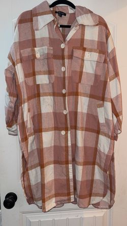 Plaid Flannel Oversized Shacket