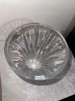 Clear Crystal Cut Glass vase