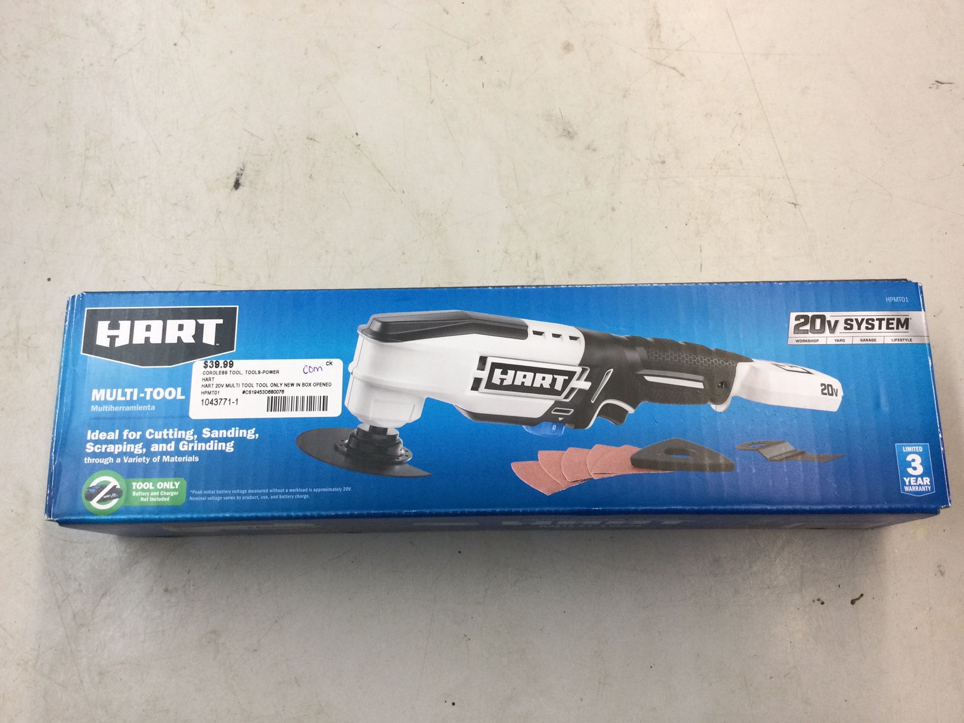 Hart 20V Multi Tool Tool Only New