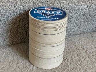100 beer coasters Budweiser NFL Draft 2011