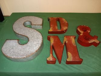 Metal Decor  Letters