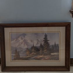 Framed Nature Print 23 1/2 X 33 1/2