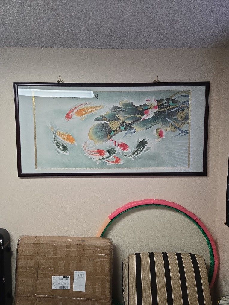 Beautiful Asyan Style Frame. 64 In Wide By 31 Inch Hight