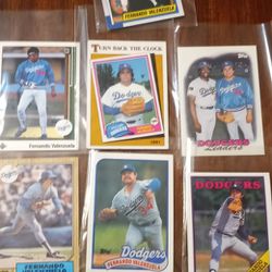 7 Fernando Valenzuela..baseball Cards 