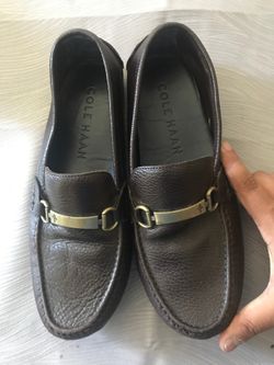 Cole Haan leather Loafers Size 8 Slip On Dark brown Shoes