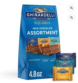 GHIRARDELLI Milk Chocolate Candy SQUARES Assortment, 4.8 oz Bag