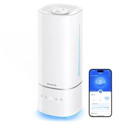 
Govee 6L Smart WiFi Humidifiers for Bedroom Large Room Plants, Top Fill Cool Mist Humidifier with App Control, Auto Mode with Sensor, RGB Night Light