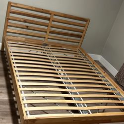 IKEA TARVA Queen Bed Frame – Solid Wood, Scandinavian Design