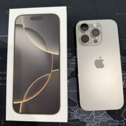 iPhone 16 Pro – Natural Titanium – 256GB – Factory Unlocked – Like New