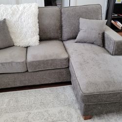 Gray Modern Taupe Sectional Sofa