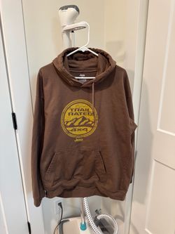 Jeep Trail Rated 4x4 Men’s Hoodie 3XL Brown Pullover Graphic Sweatshirt