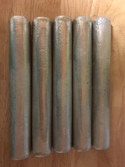 Pewter ingots from food items for jewelry making, crafts