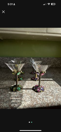 Crystal Cocktail Glasses 
