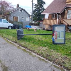 Lifetime Brand, Used 10ft Basketball Stantion, Post,Backboard And Net....