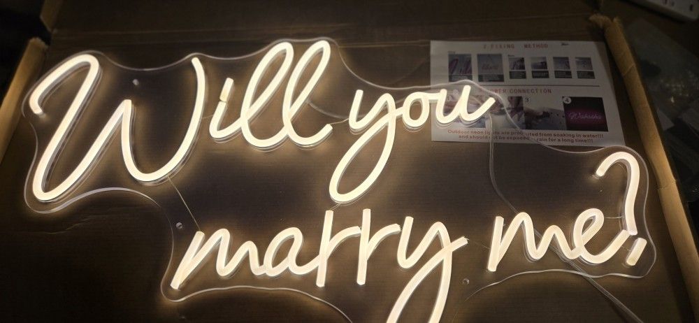 Will You Marry Me Sign