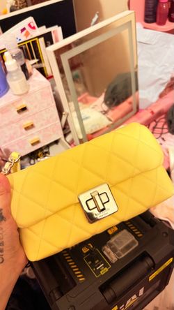 Kate Spade Yellow Quilted Crossbody Bag