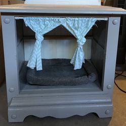 Custom Nightstand with Pet Cubby (pet mat not included)
