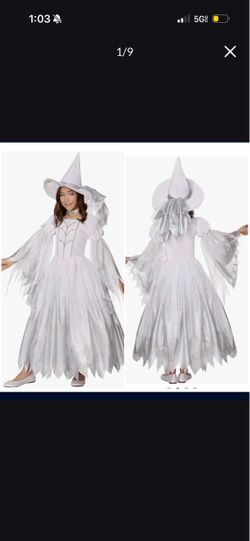 Winter witch costume for girls