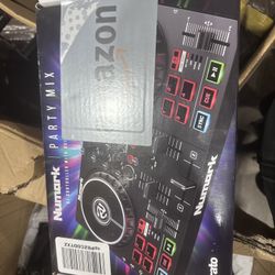 Numark Party Mix II DJ Controller with Lights, 2 Decks, Mixer, Audio Interface and Serato Lite