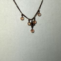 Vintage 1928 copper-tone necklace