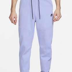 Nike Tech Fleece Joggers Pants Cuffed Light Thistle Purple Men's XL