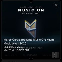 Music On Miami Music Week 