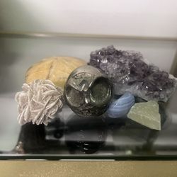 Jack Skellington Pyrite+ Other Crystals