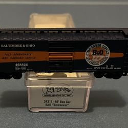 Atlas N Scale 40’ Box Car - B & O “Timesaver”