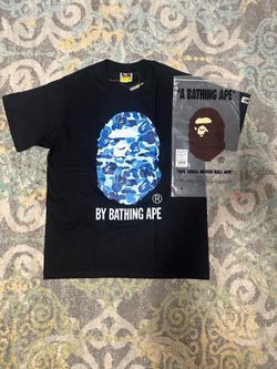 Bape tee with blue logo
