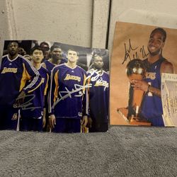 Lakers autograph photos