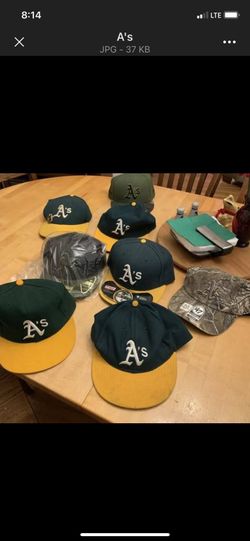 A’s baseball caps (lot of 10) mostly 7 7/8 1 Giants