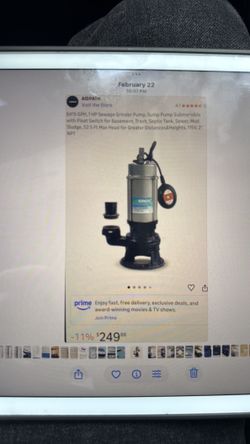 1 HP Submersible Sewage Pump