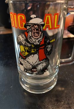 Vintage Disney Country Bear Jamboree Big Al Souvenir Glass Beer Mug Guitar