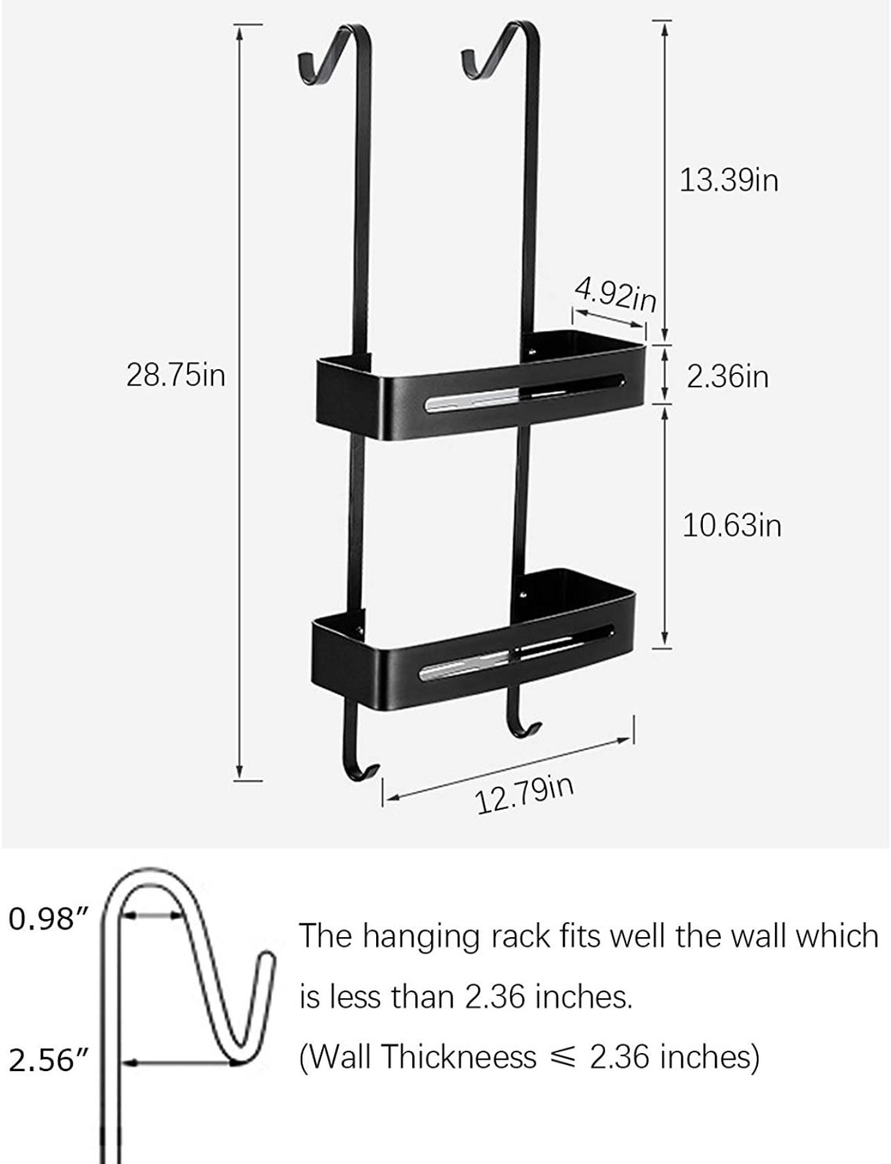 Gorilla Grip Anti-Swing Oversized Shower Caddy, Rust Resistant Organizer,  Holds 11 lbs, Strong Suction Cups, Hooks, Easy Hanging Bathtub Shampoo  Acces for Sale in Glendale, CA - OfferUp