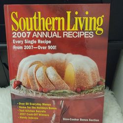 Brand New Hardcover Southern Living 2007 Annual Recipes cookbook