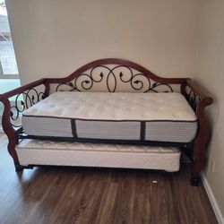 Daybed with Trundle & 2 Mattresses - Excellent Condition - $450/OBO